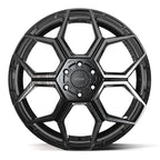 4PLAY 4PS26 22x10 6x135 + 6x139.7 0et Gloss Black Brushed with Tinted Clear Wheel