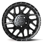 4PLAY 4PS28 17x9 5x127 + 5x139.7 -6et Gloss Black Brushed with Tinted Clear Wheel
