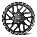 4PLAY 4PS28 20x9 6x135 + 6x139.7 -6et Gloss Black Brushed with Tinted Clear Wheel