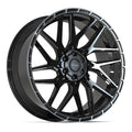 4PLAY 4PS28 24x10 6x135 + 6x139.7 24et Gloss Black Brushed with Tinted Clear Wheel