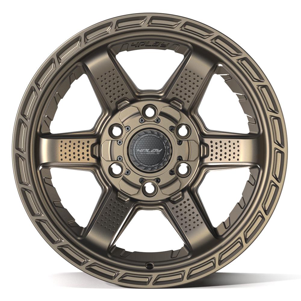 4PLAY 4PS63 17x9 6x135 + 6x139.7 -6et Satin Bronze Wheel