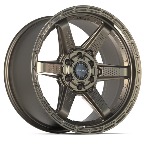 4PLAY 4PS63 20x9 6x135 + 6x139.7 - 6et Satin Bronze Wheel - Sniper Custom Trucks