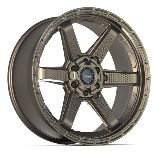 4PLAY 4PS63 22x9 6x135 + 6x139.7 - 6et Satin Bronze Wheel - Sniper Custom Trucks