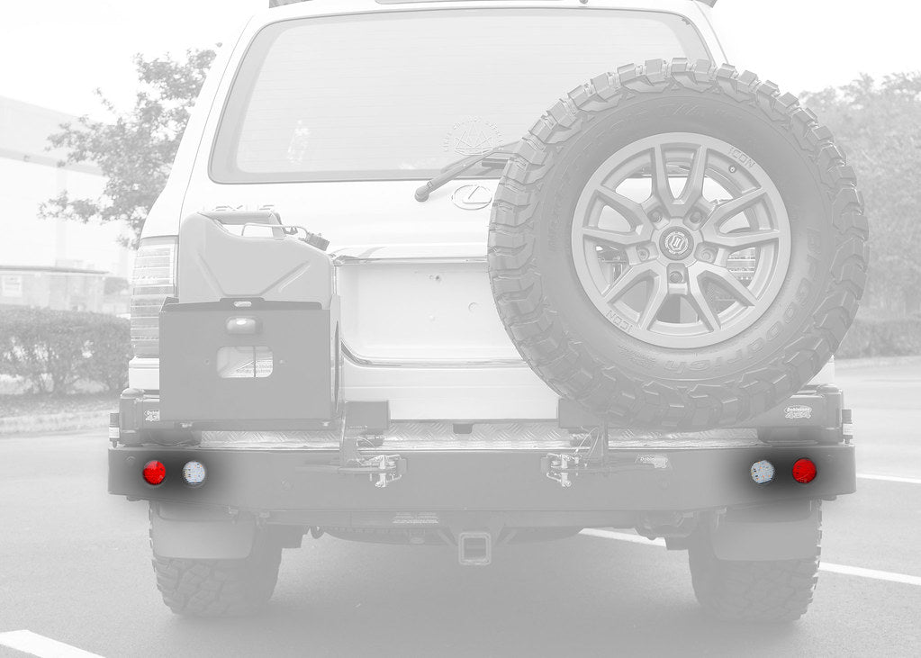 DOBINSONS 4 LED LIGHT KIT FOR REAR BUMPER (2 RED & 2 CLEAR) - MCCLGHTKT - Sniper Custom Trucks
