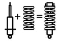 DOBINSONS ASSEMBLE PAIR OF STRUTS W/COIL AND CAP NO PRELOAD - STRUTASSY - Sniper Custom Trucks