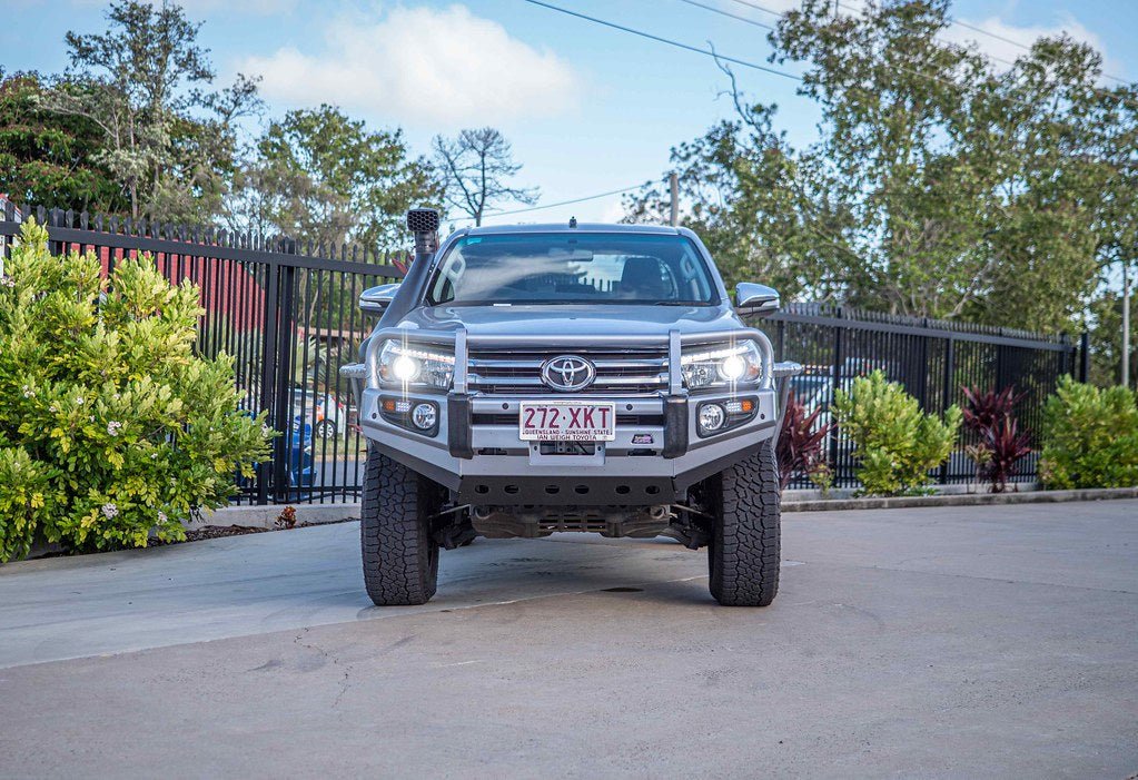 DOBINSONS BULL BAR BLACK DELUXE FOR TOYOTA HILUX REVO 2016 - 2018 - BU59 - 3706 - Sniper Custom Trucks