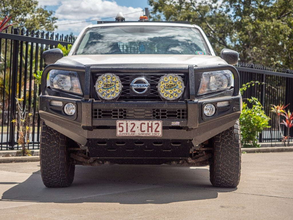 DOBINSONS BULL BAR BLACK DELUXE FOR NISSAN NAVARA/FRONTIER D23/NP300 2015 - 2020 - BU45 - 3700 - Sniper Custom Trucks