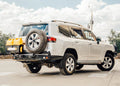 DOBINSONS REAR BAR LC 300 SERIES WITH JERRY CAN HOLDER AND SINGLE TIRE CARRIER (BW80 - 4145) - Sniper Custom Trucks