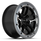 DEFIANT DF01 17x8 5x127 12et Gloss Black with Milled Edge Wheel