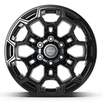 DEFIANT DF03 18x9 6x139.7 -12et Gloss Black Wheel