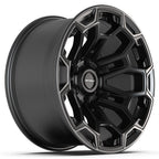 DEFIANT DF03 18x9 6x139.7 -12et Satin Black with Dark Satin Charcoal 2-Tone Wheel