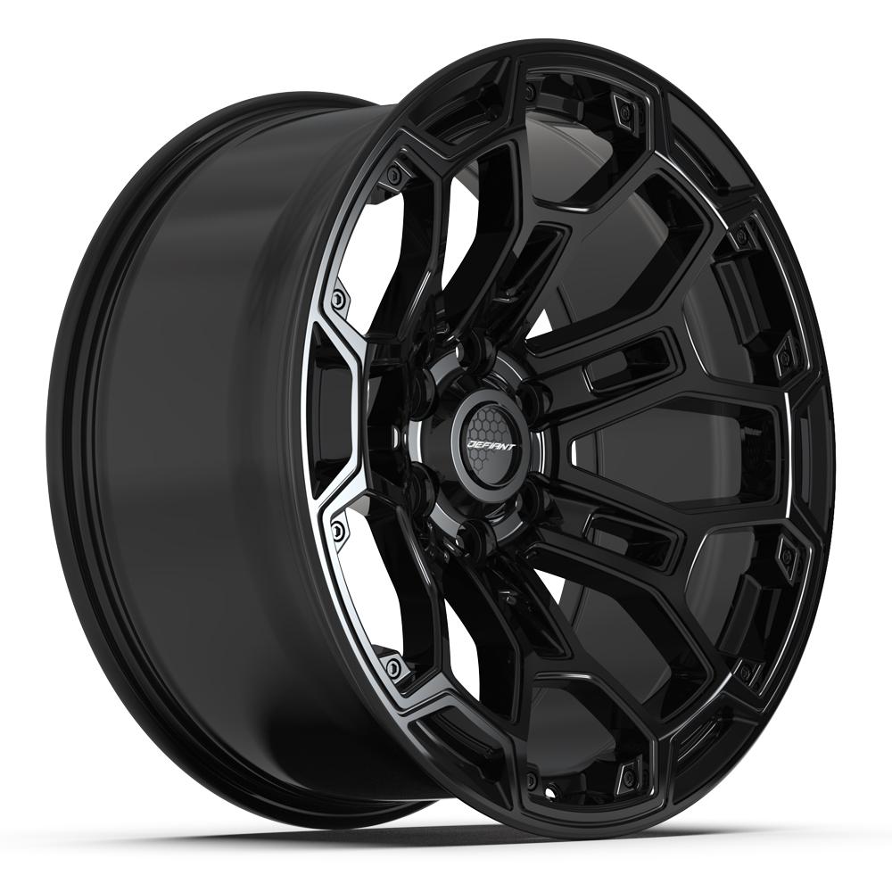 DEFIANT DF03 20x9 6x139.7 -12et Gloss Black Wheel