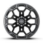 DEFIANT DF03 20x9 6x139.7 -12et Satin Black with Dark Satin Charcoal 2-Tone Wheel