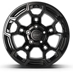 DEFIANT DF03B 17x9 5x127 -12et Gloss Black Wheel