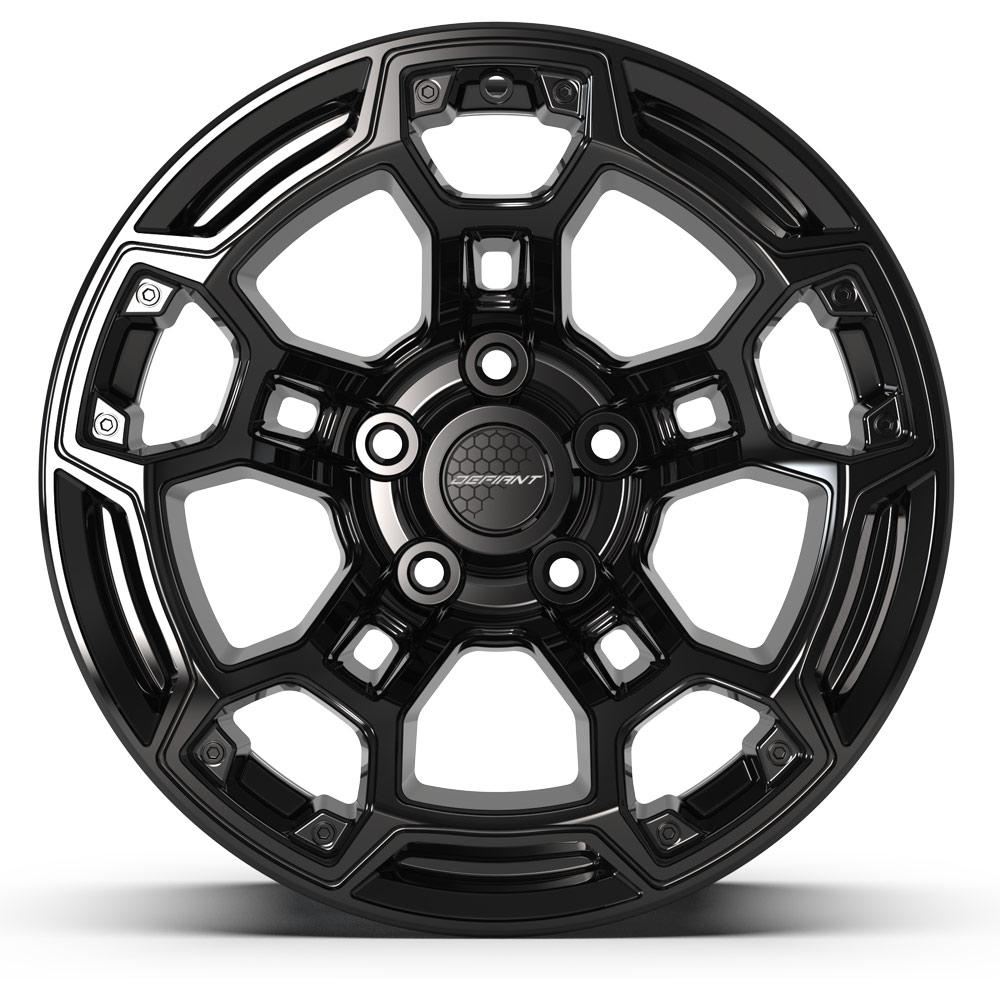 DEFIANT DF03B 17x9 5x127 -12et Gloss Black Wheel