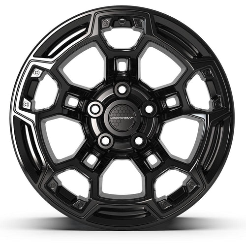 DEFIANT DF03B 17x9 5x127 - 12et Gloss Black Wheel - Sniper Custom Trucks