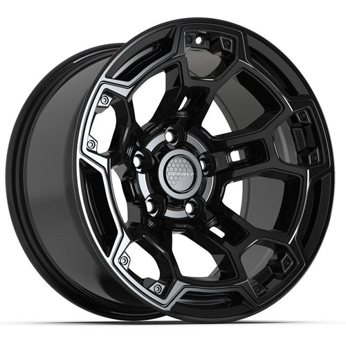 DEFIANT DF03B 17x9 5x127 - 12et Gloss Black Wheel - Sniper Custom Trucks