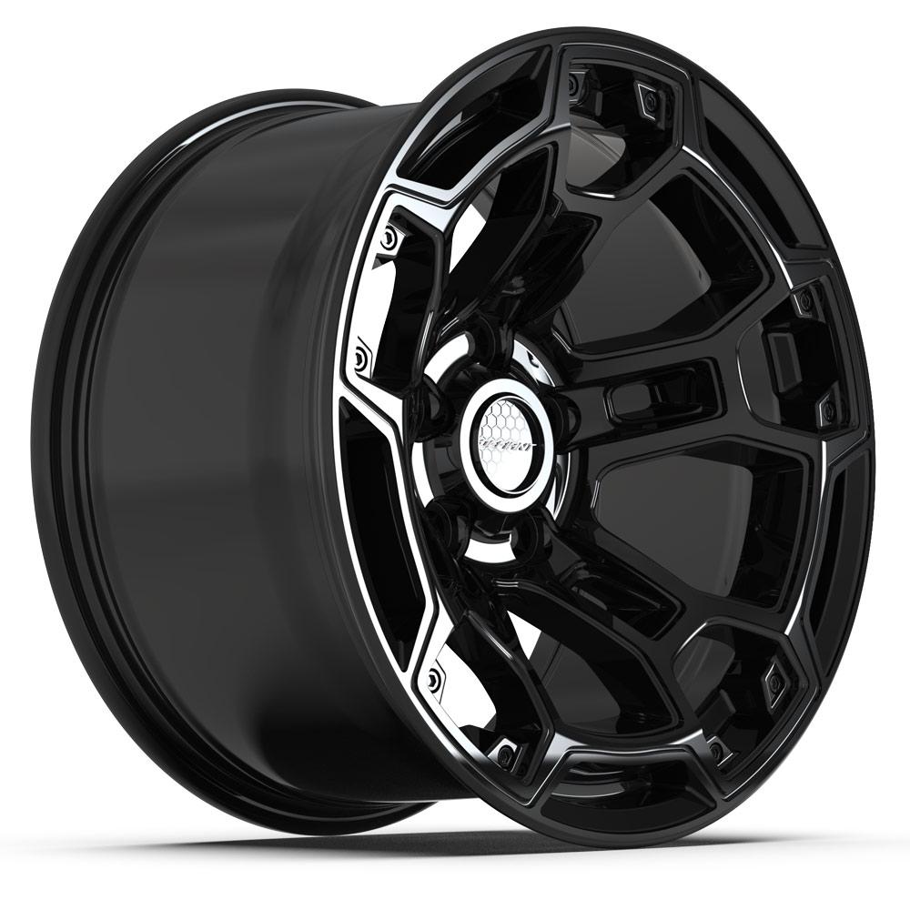 DEFIANT DF03B 17x9 5x127 -12et Gloss Black Wheel