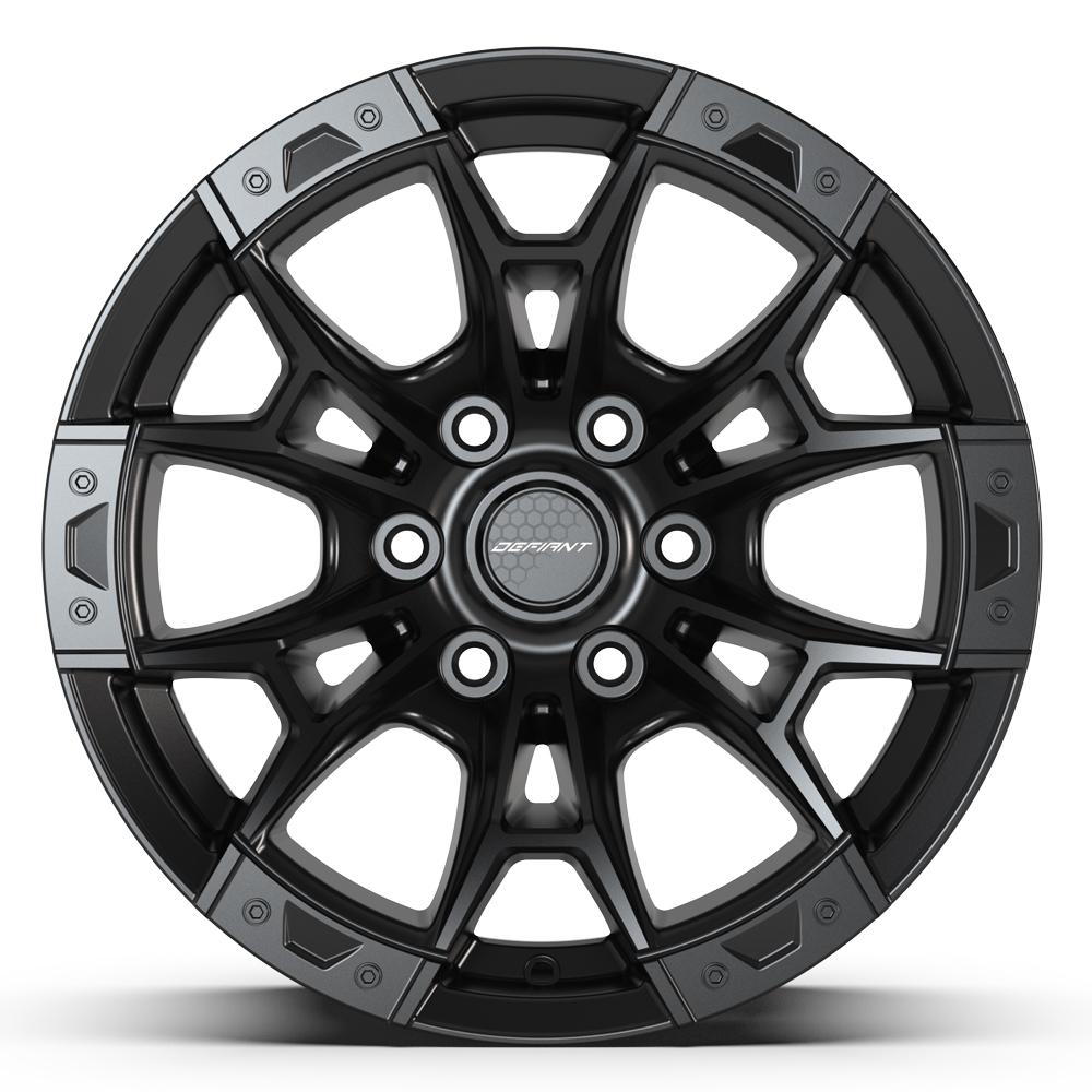 DEFIANT DF04 17x9 6x135 12et Satin Black Wheel