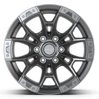 DEFIANT DF04 17x9 6x135 12et Dark Satin Charcoal Wheel
