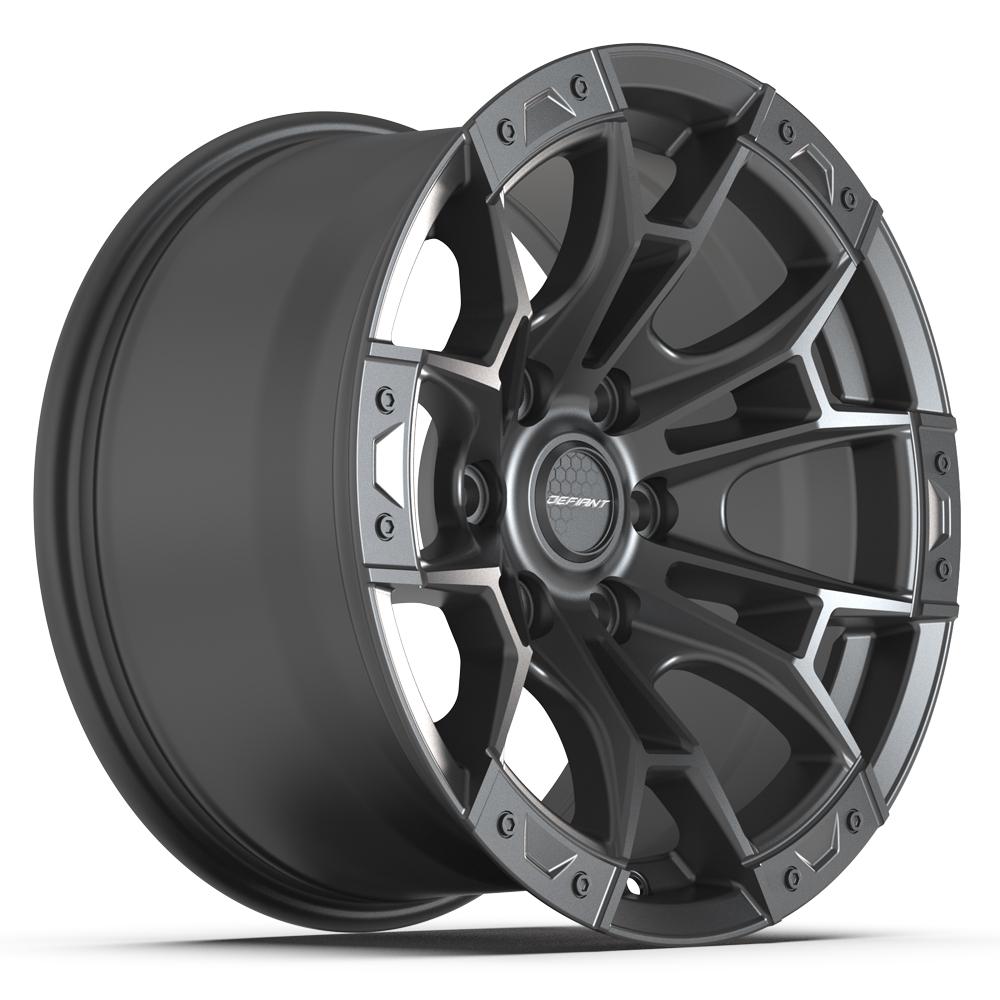 DEFIANT DF04 17x9 6x135 12et Dark Satin Charcoal Wheel