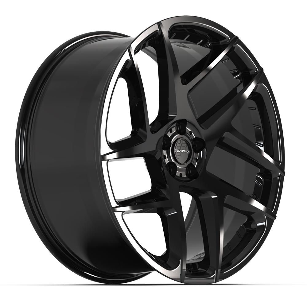 DEFIANT DF05 22x10 5x108 37et Gloss Black Wheel