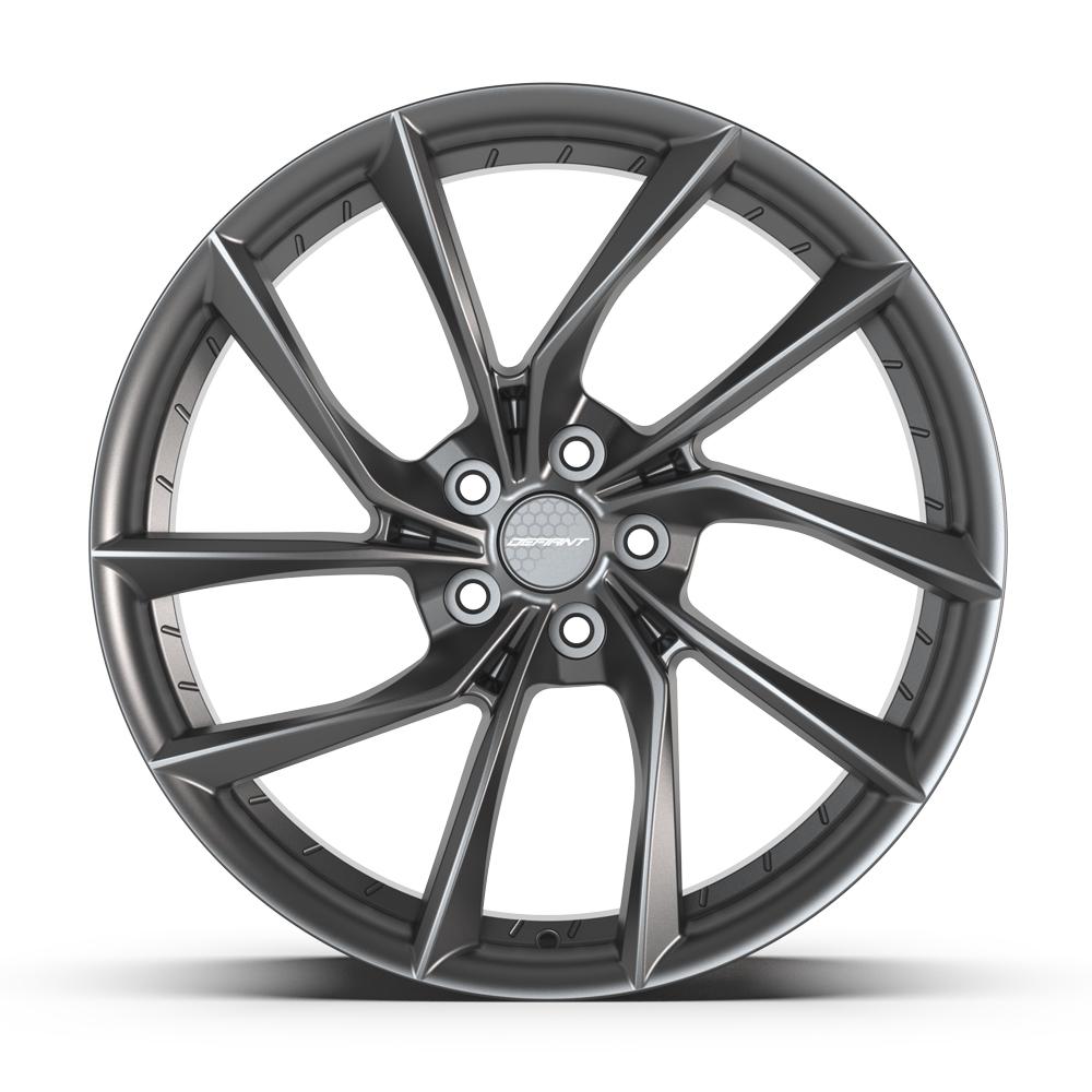 DEFIANT DF06 20x9 5x114.3 35et Dark Satin Charcoal Wheel