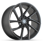 DEFIANT DF06 20x9 5x120 35et Dark Satin Charcoal Wheel