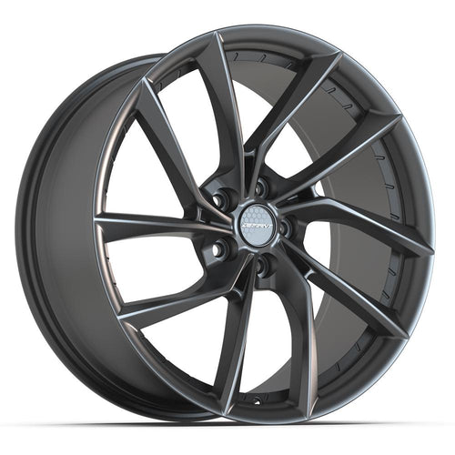DEFIANT DF06 20x9 5x114.3 35et Dark Satin Charcoal Wheel - Sniper Custom Trucks