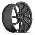 DEFIANT DF06 20x9 5x114.3 35et Dark Satin Charcoal Wheel