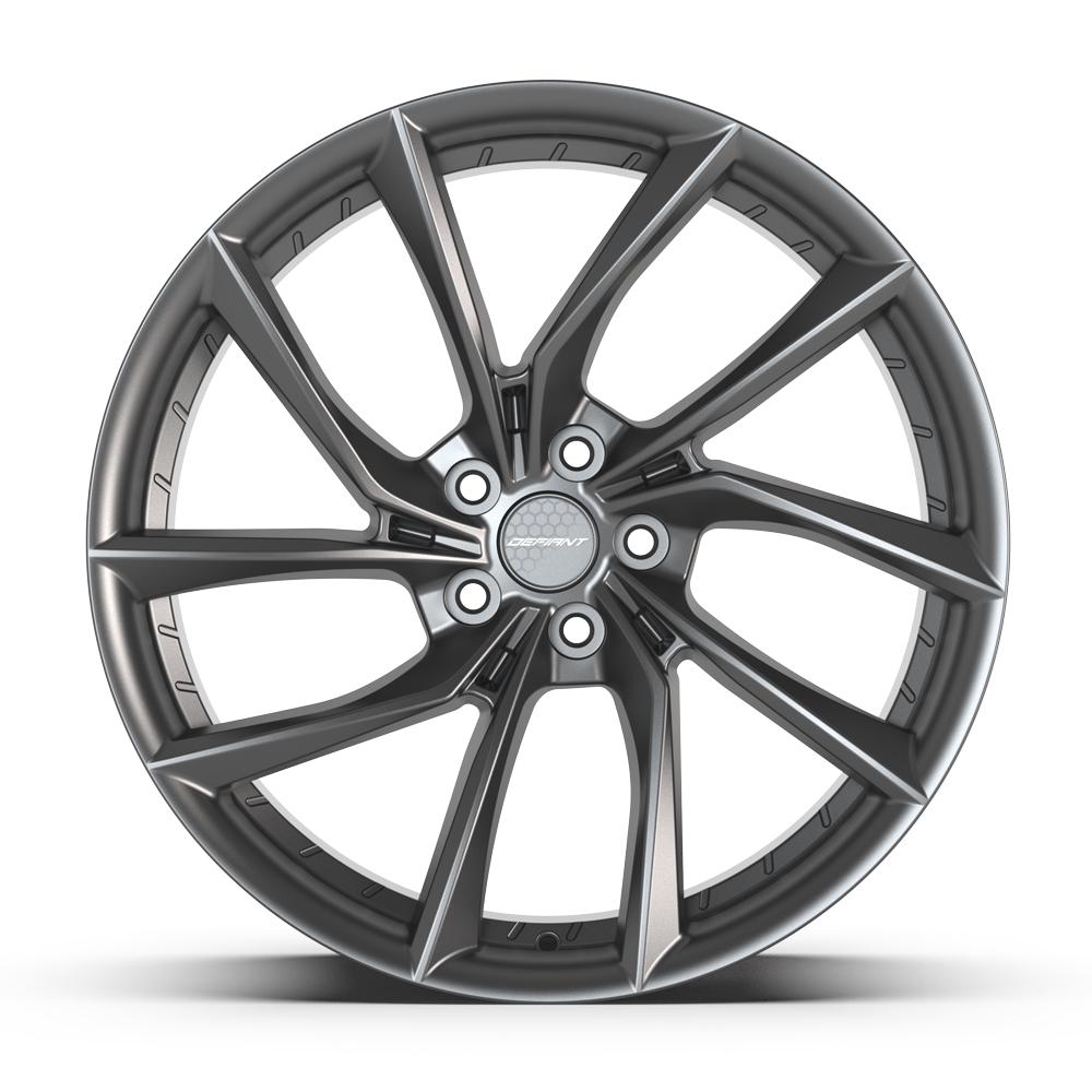 DEFIANT DF06 20x10 5x120 35et Dark Satin Charcoal Wheel
