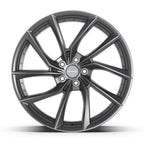 DEFIANT DF06 20x10 5x114.3 35et Dark Satin Charcoal Wheel