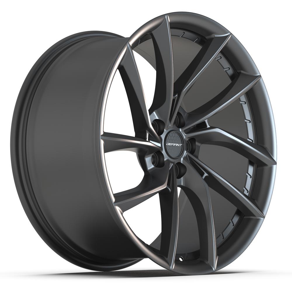 DEFIANT DF06 20x10 5x114.3 35et Dark Satin Charcoal Wheel
