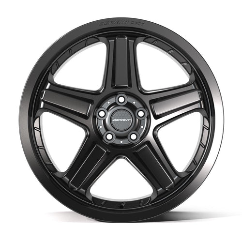 DEFIANT DF07 20x10.5 5x115 26et Satin Black Wheel - Sniper Custom Trucks