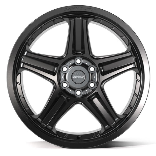 DEFIANT DF07 22x10 6x139.7 - 12et Satin Black Wheel - Sniper Custom Trucks