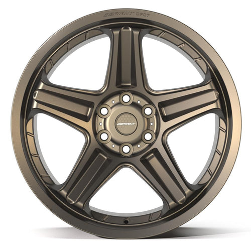 DEFIANT DF07 22x10 6x139.7 - 12et Satin Bronze Wheel - Sniper Custom Trucks