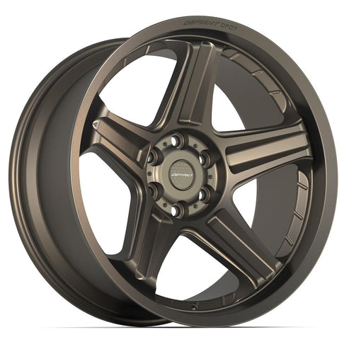 DEFIANT DF07 22x10 6x139.7 - 12et Satin Bronze Wheel - Sniper Custom Trucks