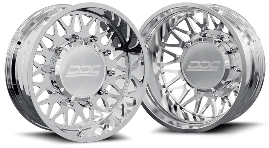 Dually Wheels The Mesh Forged 22x8.25 8x200 Polished SS Fronts – Sniper ...