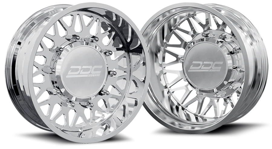 Dually Wheels The Mesh Forged 22x8.25 8x200 Polished SS Fronts