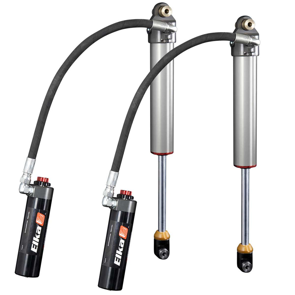 Elka Suspension 3.0 Dc Reservoir Front Shocks For Jeep Wrangler (Jl), 2018 To 2024 (Except Hydrid Models) (Jl, 3.5 In. To 4 In. Lift) - Sniper Custom Trucks