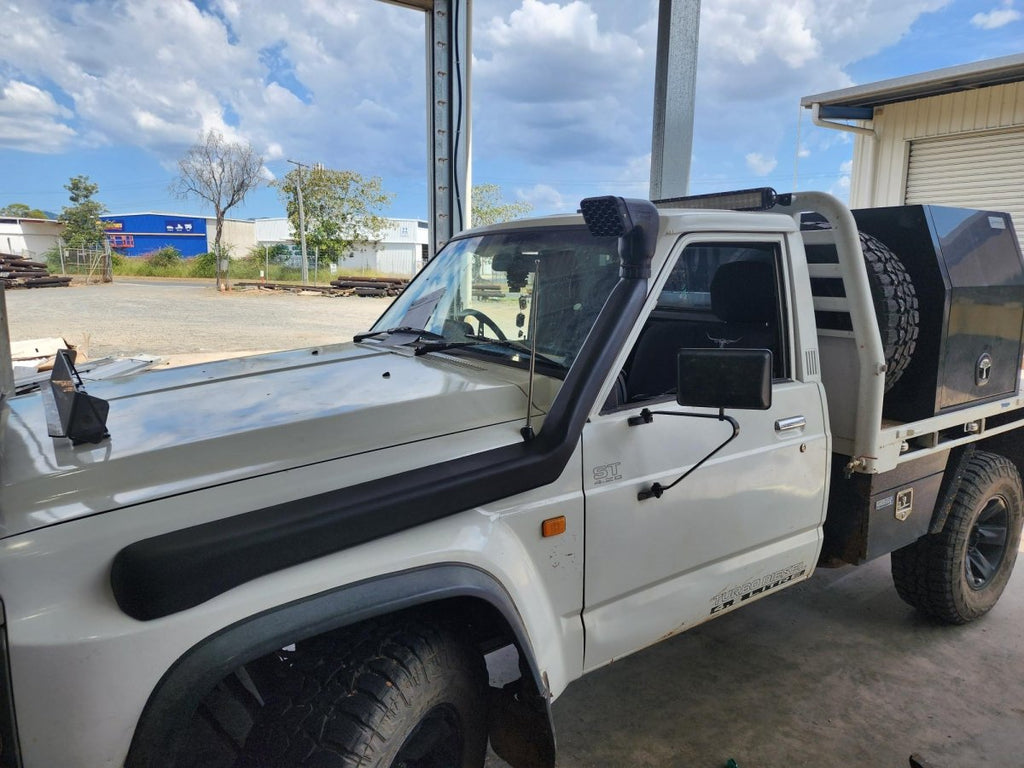 DOBINSONS SNORKEL KIT FOR NISSAN PATROL GQ Y60 3.0L GAS, 4.2 DIESEL - LEFT SIDE MOUNT - SN45 - 3338 - Sniper Custom Trucks