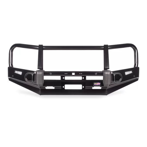 BLACK DELUXE BULL BAR FOR HILUX REVO 2020 - 2024 - WITHOUT FOG LIGHTS - BU59 - 5560 - Sniper Custom Trucks