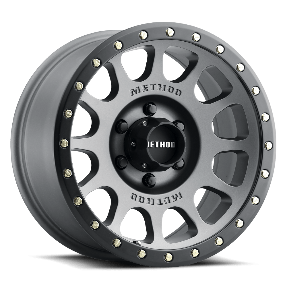 Method Race Wheels | MR305 NV | Titanium - Matte Black Lip - Sniper Custom Trucks