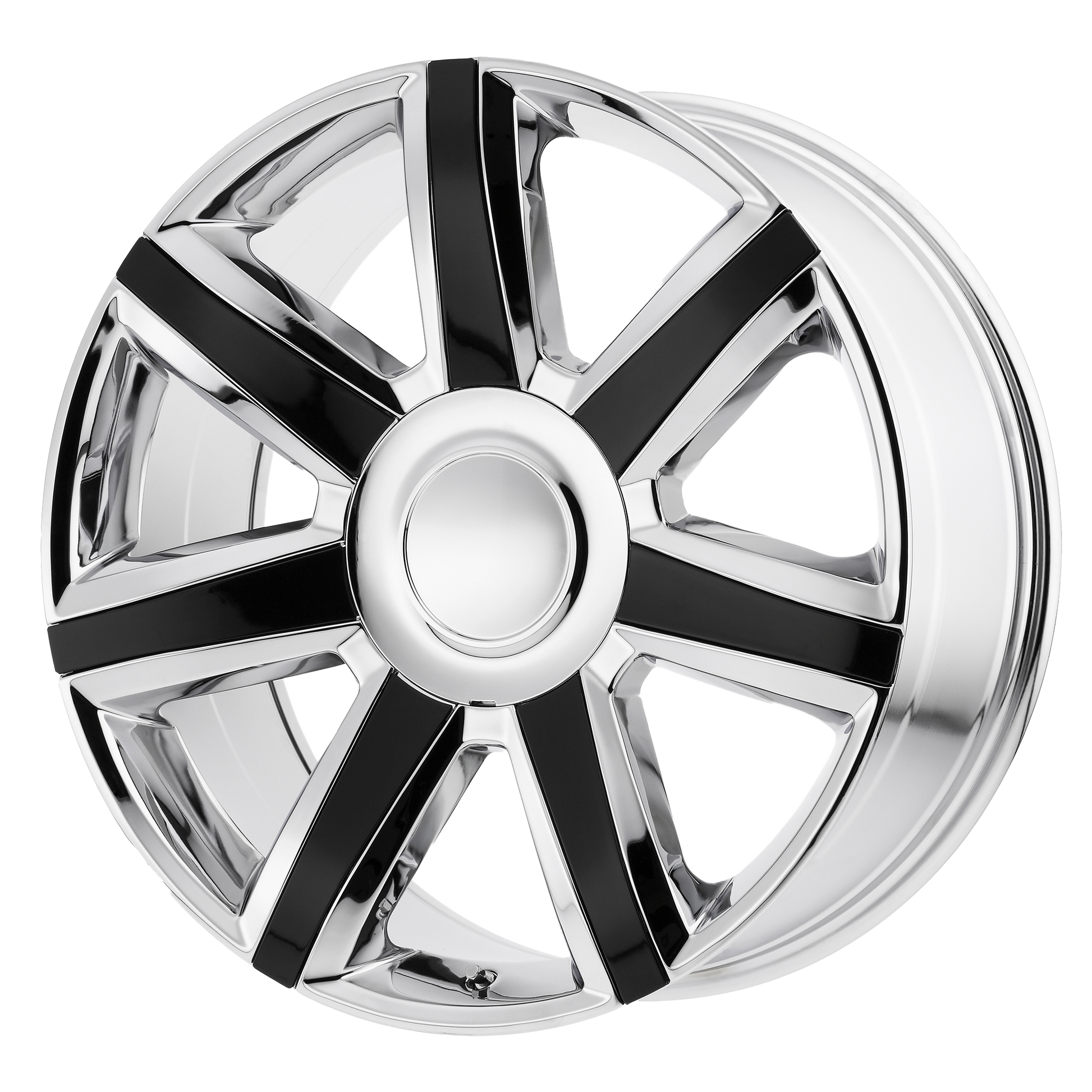 PR164CG 22X9 6X5.5 78.1 CHR BLK-ACC 24MM