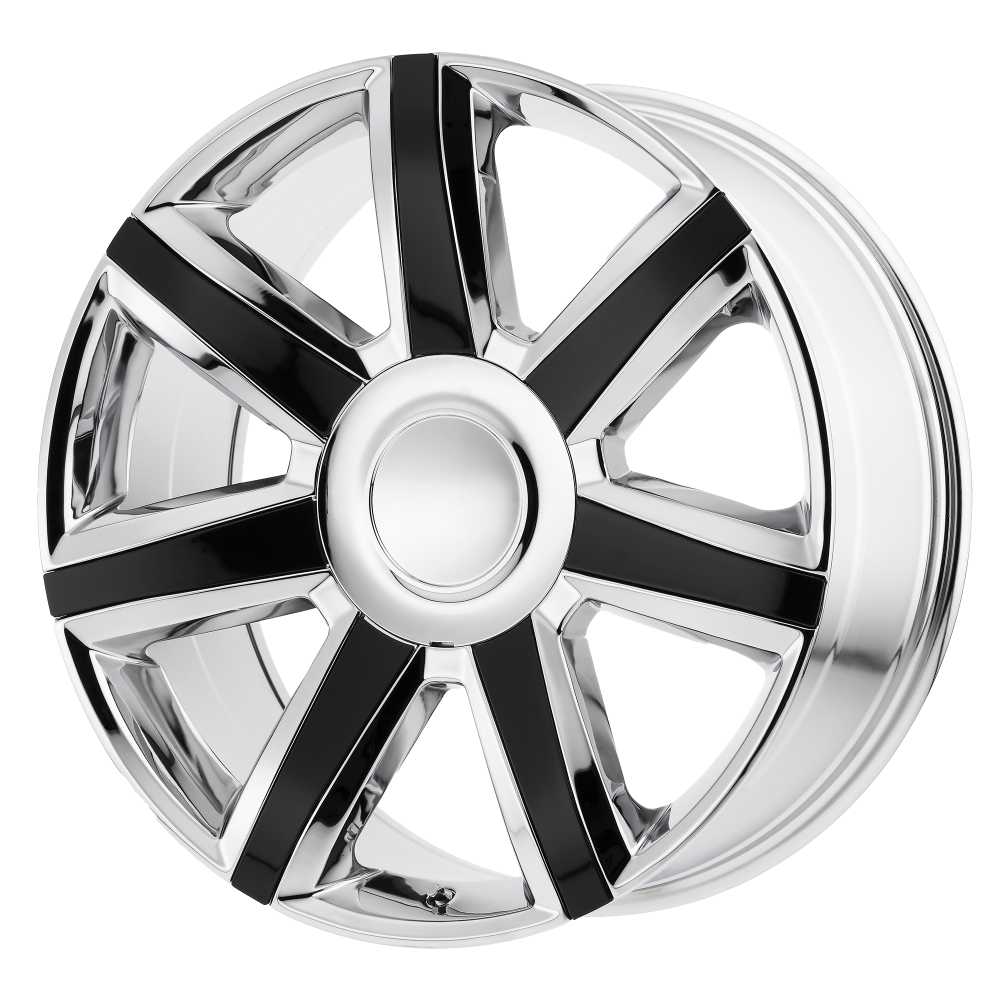 PR164CG 22X9 6X5.5 78.1 CHR BLK-ACC 24MM