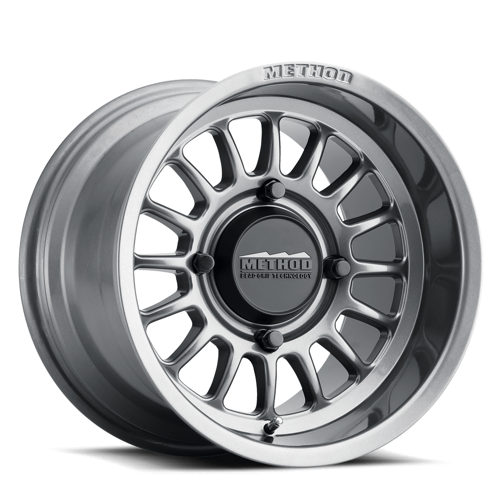Method Race Wheels | MR411 Bead Grip | Gloss Titanium - Sniper Custom Trucks