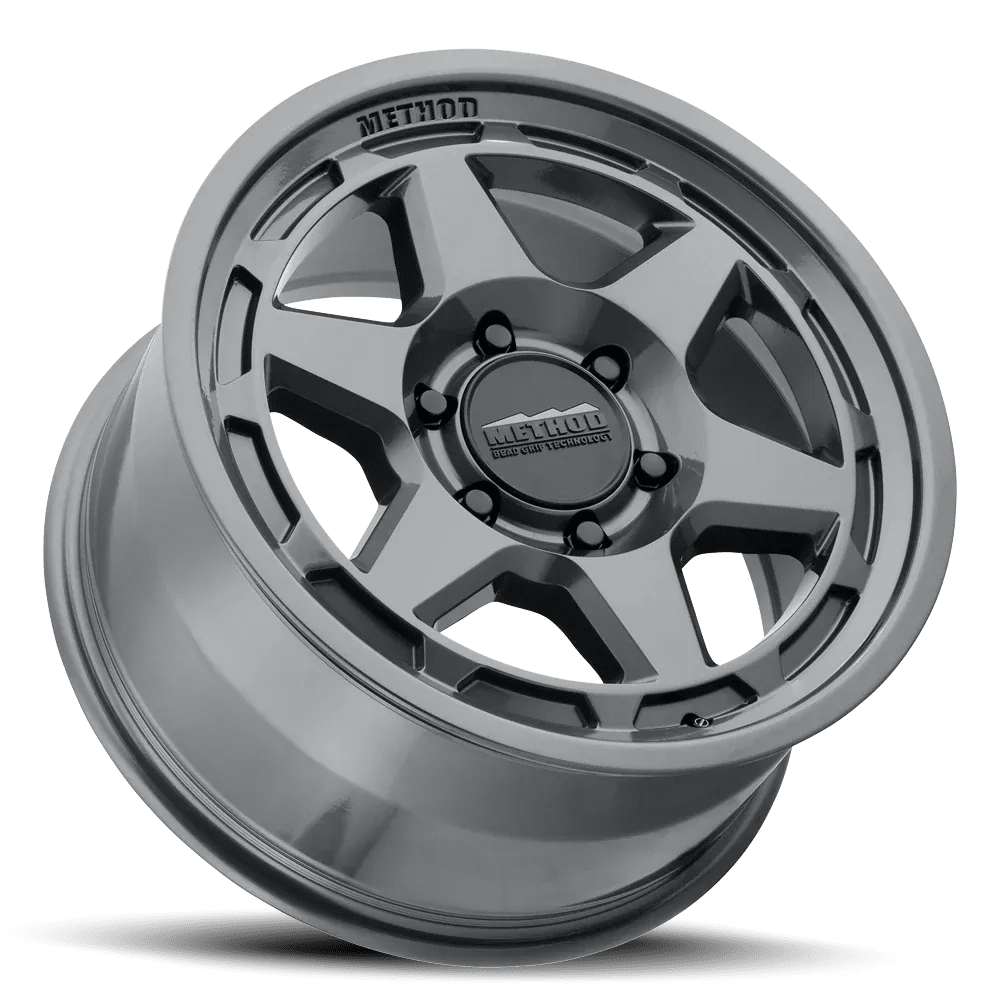 Method Race Wheels | MR708 HD Bead Grip | Gloss Titanium - Sniper Custom Trucks