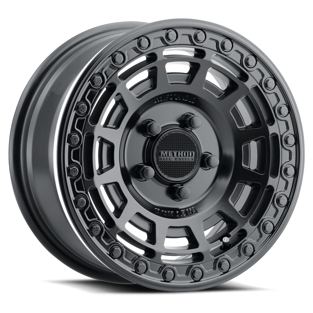 Method Race Wheels | MR415 Beadlock | Matte Black - Gloss Black Ring - Sniper Custom Trucks