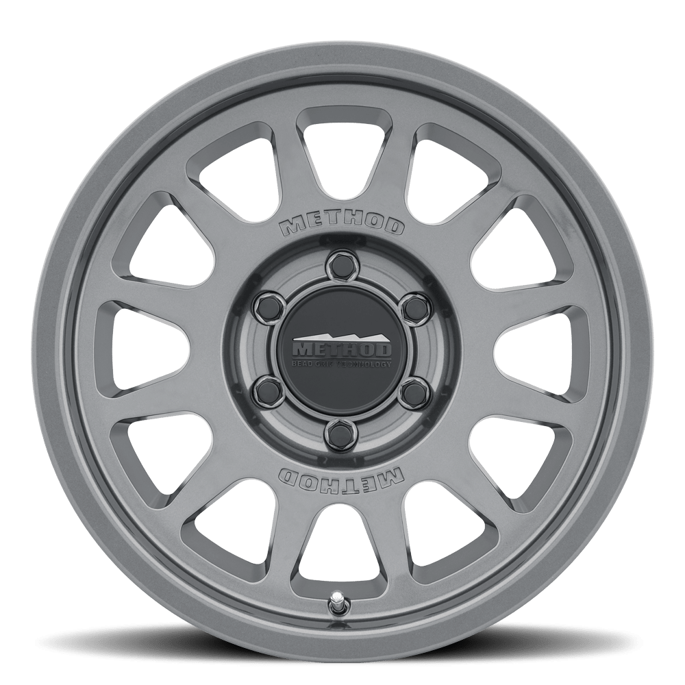 Method Race Wheels | MR703 Bead Grip | Gloss Titanium - Sniper Custom Trucks
