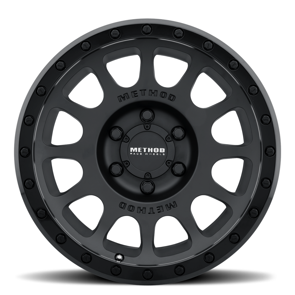 Method Race Wheels | MR305 NV | Matte Black - Gloss Black Lip